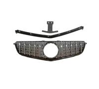 Griglia Paraurti Anteriore Griglia Per Mercedes Per Benz W204 C63 Per AMG 2012 2013 2014 GT StyleTuning Griglie Paraurti Anteriore Griglia Cofano(Argento)