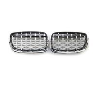 Griglia Paraurti Anteriore Per BMW Per E70 E71 E72 Per X5 Per X6 2007-2013 1 Paio Di Griglie A Doppio Rene Per Paraurti Anteriore Griglie Griglie Anteriore(Meteor Silver)