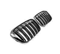 Griglia Paraurti Anteriore Per BMW Per X1 F48 F49 2016-2019 Griglia Paraurti Anteriore Cofano Auto Racing Griglie A Doppia Stecca Nere Lucide Accessori