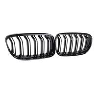 Griglia Paraurti Anteriore Per BMW Serie 3 2005 2006 2007 2008 E90 E91 Griglia Anteriore A Doppio Rene Con Doppie Lamelle, Griglie Nere Lucide