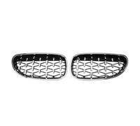 Griglia Paraurti Anteriore Per BMW Serie 5 E60 E61 Per M5 325i 2004-2009 Paraurti Anteriore Cromato Griglie Cofano Stile Griglie A Lamelle Stile Single Line Griglie Radiatori