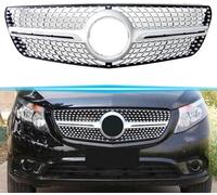 Griglia Paraurti Anteriore per Mercedes Vito W447 2014 2015 2016 2017 2018 2019, Auto Griglia Anteriore Radiatori Nido D'Ape Grille Accessori Modificati