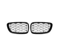 Griglia Paraurti Anteriore Per Serie 2 F22 F23 F87 Per M2 2014-2019 Griglia Anteriore Doppio Rene Griglia Corsa Griglie Diamante(Black Silver)