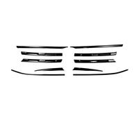 Griglia Paraurti Anteriore Per VW Per Tiguan MK2 Per Line 2017-2021 | Paraurti Anteriore Faro Sopracciglia Centro Griglia Fendinebbia Nero Modanatura Adesivi Trim(10pcs Gloss Black)