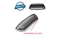 GRIGLIA PARAURTI CROMO PER FORD FIESTA 08 MASCHERA MASCHERINA CALANDRA ANTERIORE