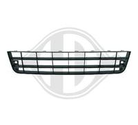 Griglia paraurti Frontale centrale GOLF V 5 2003 > 2008 per 110 > 147KW nera