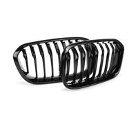 Griglia Paraurti Griglia A Doppio Rene Nera Lucida 1 Paio Griglia Sportiva A Lamelle Per Paraurti Anteriore Per Serie 1 F20 F21 2015 2016 2017 Auto Calandra