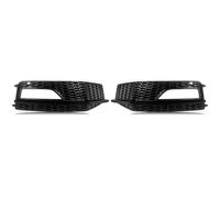 Griglia Paraurti Per A4 B8.5 S4 Modello 2012-2015 All Black Una Coppia Fendinebbia Griglia Cap Accessori AUTO Plastica ABS radiatori auto