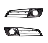 Griglia Paraurti Per A8L A8 D4 2010-2013 Auto Sinistra Lato Destro Anteriore Cromato Paraurti Fendinebbia Griglia Di Copertura Accessori radiatori auto(1 Pair With Hole)