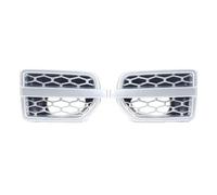 Griglia Paraurti Per Land Per Rover Per Discovery 4 LR4 2010-2016 Prese D'aria Per Auto Per Parafanghi Griglia Laterale Paraurti Griglia Radiatore Rene Sport(Silver 1 pair)