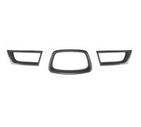 Griglia Paraurti Per Subaru Per Impreza Per WRX Per STI 9th 2006 2007 Griglia Centrale Spoiler Kit Adesivi Per Auto Carrozzeria Nero Lucido Grill Anteriore(Carbone nero)