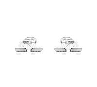 Griglia Paraurti Set Sinistra Destra Frontale per Alfa Romeo 159 Sportwagon Sin