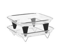 Griglia per Air Fryer Con Ripiano In Rete E Piedini In Silicone