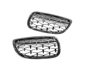 Griglia per Auto Griglie Del Paraurti Anteriore Rene Grill Compatibile Con BMW Serie 3 Per E93 Per Cabrio M3 2008 2009 2010 2011 2012 2013 51137157278(Gloss Black)