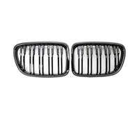Griglia per Auto Rene Grill Gloss Nero Doppio Stecca Auto Grill Accessori Compatibile Con BMW Per X1 E84 2009 2010 2011 2012 2013 2014 2015