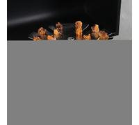 Griglia Per Bacchette Per Griglia - Rostiera Per Cosce Di Pollo In Acciaio Inossidabile A 15 Slot Con Vassoio Raccogligocce, Di Pollo E Grigliaa Per Lecca-lecca Per Barbecue, Forno, Affumicatore,