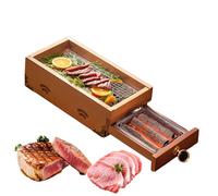 Griglia Per Barbecue Affumicata a Legna, Scatola Per Affumicatura, Per Barbecue a Gas E a Carbonella, Per Affumicare Carne, Piatto Per Bistecche, Per Hotel, Ristoranti, Club