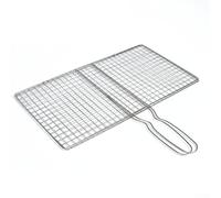 Griglia per barbecue con manico esteso resistente al calore per tenere saldamente carne, pesce e verdure per capovolgere facilmente le griglie all'aperto