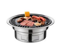 Griglia per Barbecue coreana da 13 pollici griglia per Barbecue a carbone multifunzionale griglia da campeggio rotonda stufa da tavolo griglia per fumatori rete alla griglia