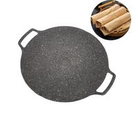 Griglia Per Barbecue Coreana Griglia Antiaderente, Piastra Per Barbecue, Padella Per Griglia Antiaderente, Padella Per Griglia Rotonda Antiaderente Per Barbecue Coreano(33cm Universale)