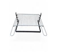 Griglia per Barbecue e Camino Acciaio Cromato Regolabile in Altezza Artigianale