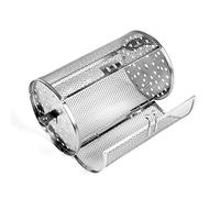 Griglia per barbecue girarrosto,asta per spiedo,chicchi di caffè,arachidi,stampi rotanti rotondi in acciaio inox per forno,cestello per griglia in acciaio inox,cestello per barbecue,23 x 14 x 14 cm