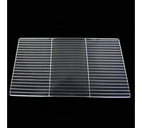 Griglia per barbecue GN1/1, cromata, stabile, dimensioni di 53 x 32,5 cm