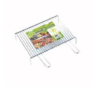 GRIGLIA PER BARBECUE GRATICOLA IN TONDINO D'ACCIAIO 60X40 CM