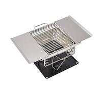 Griglia per barbecue, Griglia for barbecue Ripiano for in acciaio inossidabile for esterni, a carbonella for picnic, fornello da campeggio, leggero, 30X18X17 cm