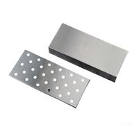 Griglia per barbecue in acciaio inox da 30,5 cm, con coperchio ribaltabile e grandi fori di ventilazione da 35,6 cm, progettata per tubi in legno pellet e maggiore generazione di fumo