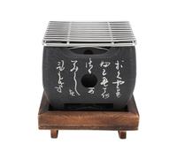 Griglia per Barbecue in Stile Giapponese, Fornello a Carbone Portatile per Alimenti, Griglia Hibachi in Lega di Alluminio, per Grigliate All'aperto, Cucina, Campeggio, (16,5x14,5