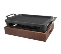 Griglia per Barbecue Portatile, Piccola Griglia da Tavolo in Stile Giapponese per Barbecue, Kit per Griglia Interna Senza Fumo con Padella Antiaderente, Base e Tazza di Alcol