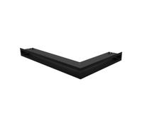 Griglia per camino ad angolo, nera, 60 x 40 x 6 KRATKI