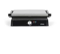 Griglia per carne e panini - LIVOO - DOC223 - 2200W - 2 piastre - Antiaderente - Superficie di cottura 29 x 23 cm - Spie luminose