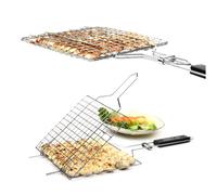 Griglia per Cestello Clip per Barbecue Rete per Vassoio in Filo di Acciaio
