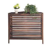 Griglia per condizionatore d'aria da esterno, 110 x 50 x 145 cm, fioriera decorativa per patio, persiane eleganti (85 x 35 x 75 cm)