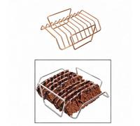Griglia per costine da barbecue leggera, salvaspazio, versatile per feste,