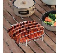 Griglia per costine versatile per grigliate e barbecue, antiaderente feste,