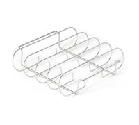 Griglia Per Costolette In Acciaio Inossidabile - Supporto Per Griglia Verticale Da 415 G | Supporto Ṕer Grigliate P̀er Affumicatura Resistente | Ģriglia P̃er Arrostire Barbecue Di Grande Capacità