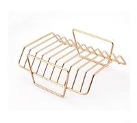 Griglia per costolette per braciole di agnello perfettamente cotte, portatile e facile da mantenere per le vostre esigenze di grigliate all'aperto (oro)