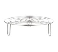 Griglia per Cottura a Vapore in Acciaio Inox, Leggera, Argento | Supporto per Verdure e Granchi, Conserva Sapore e Nutrizione, Bassa Conduzione Termica, Accessorio Cucina