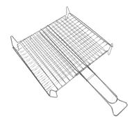 Griglia per Cottura Barbecue BBQ 40x45 cm Graticola Incrociata in Acciaio Ottima qualità con Piedini