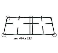 GRIGLIA PER CUCINA A GAS SMALTATA CM 43 X 22 2 FUOCHI LOFRA COD P 3251 1 pz