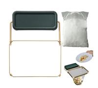 Griglia per filtro per lavello | Supporto per filtro per lavello da cucina con sacchetti in rete | Rack per rifiuti per lavello | Multifunzionale per avanzi di cibo | Colino pieghevole in rete per