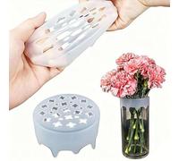 Griglia per fiori in silicone, supporto riutilizzabile per steli floreali per vasi, torsione riutilizzabile per vasi, steli floreali, mazzi di fiori, fissaggio per piante, composizioni fai da te