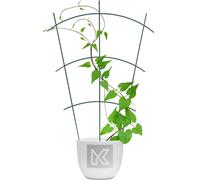 KADAX Griglia per Fiori in Acciaio, Set di 3, Supporto per Rampicanti per Pia...