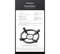 Griglia per fornello a gas in ghisa per uso versatile con wok, design antiscivolo a doppio strato, adatta a stufe a 4 e 5 artigli, alta resistenza fino a 120 (A)