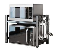 Griglia per forno a microonde supporto per forno a microonde estensibile cremagliera regolabile da cucina ripiano per microonde supporto per piano di lavoro per cucina mensola per microonde rack per