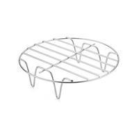 Griglia per forno, griglia per barbecue, ripiano rotondo in acciaio inox, lavabile in lavastoviglie, supporto per arrosti, accessori per barbecue per verdure , maiale, carne