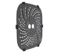 Griglia per friggitrice ad aria 8QT per PowerXL per Vortex Pro, struttura antiaderente in acciaio al carbonio con 6 linguette in gomma per una facile manipolazione (24 x 24 cm)